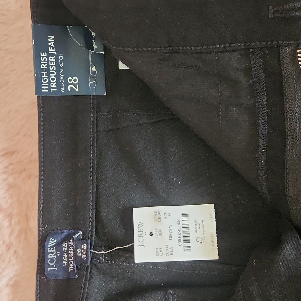 J. Crew Factory Black Wide-Leg Pants - Picture 4 of 6